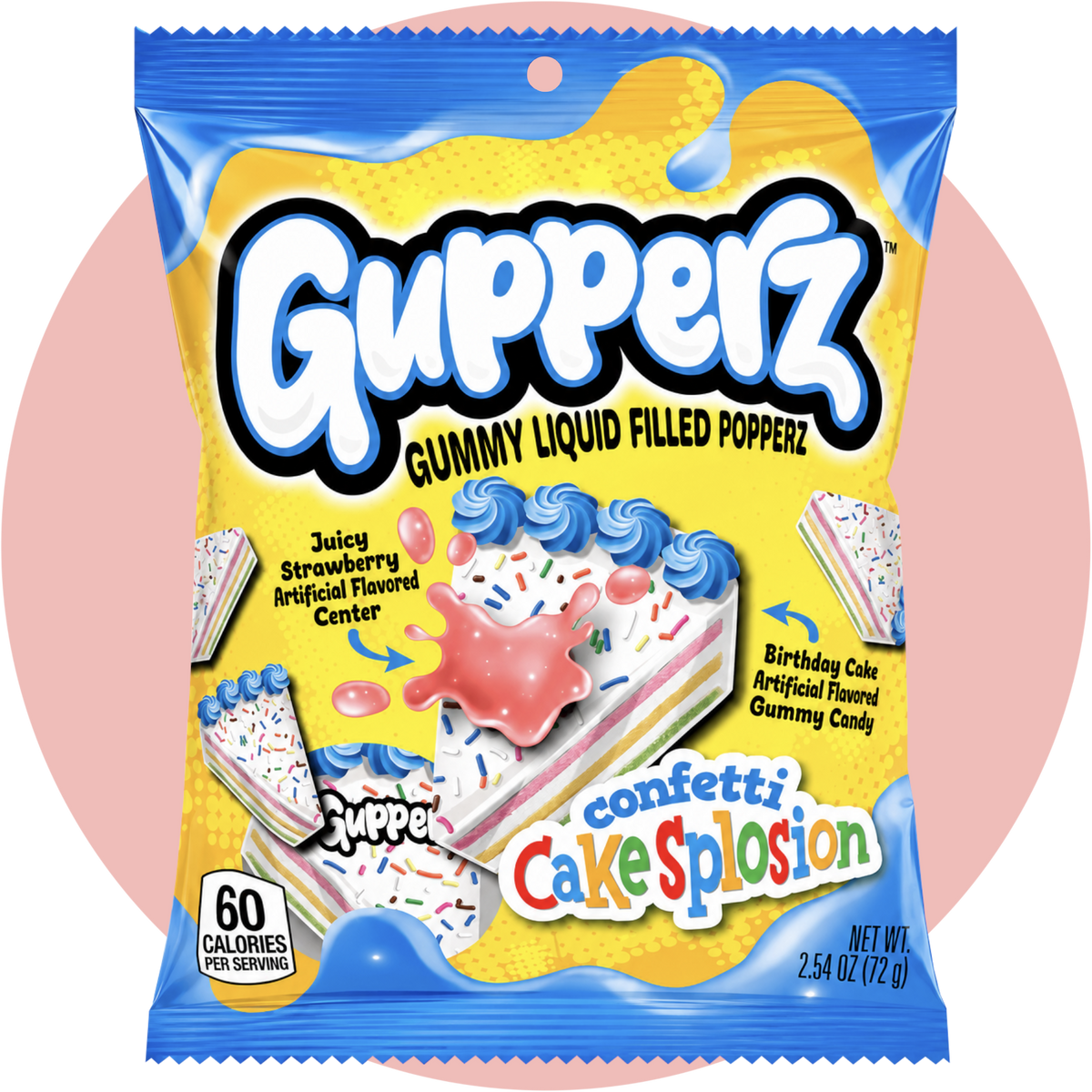 Gupperz Confetti Cake Splosion Candy Gummies mit Birthday Cake Geschmack