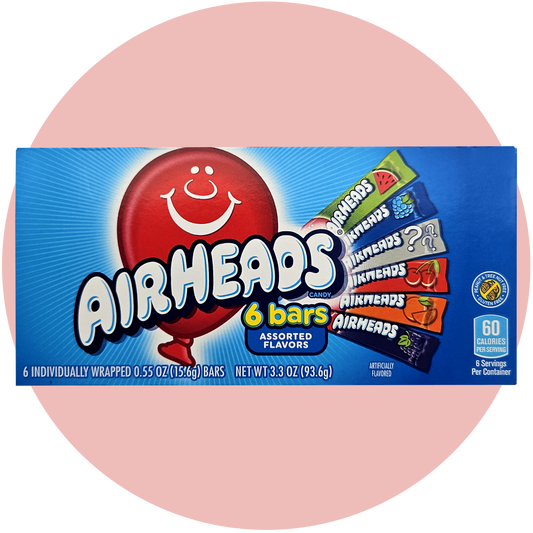 Airheads Candy aus der USA in Blauer Verpackung