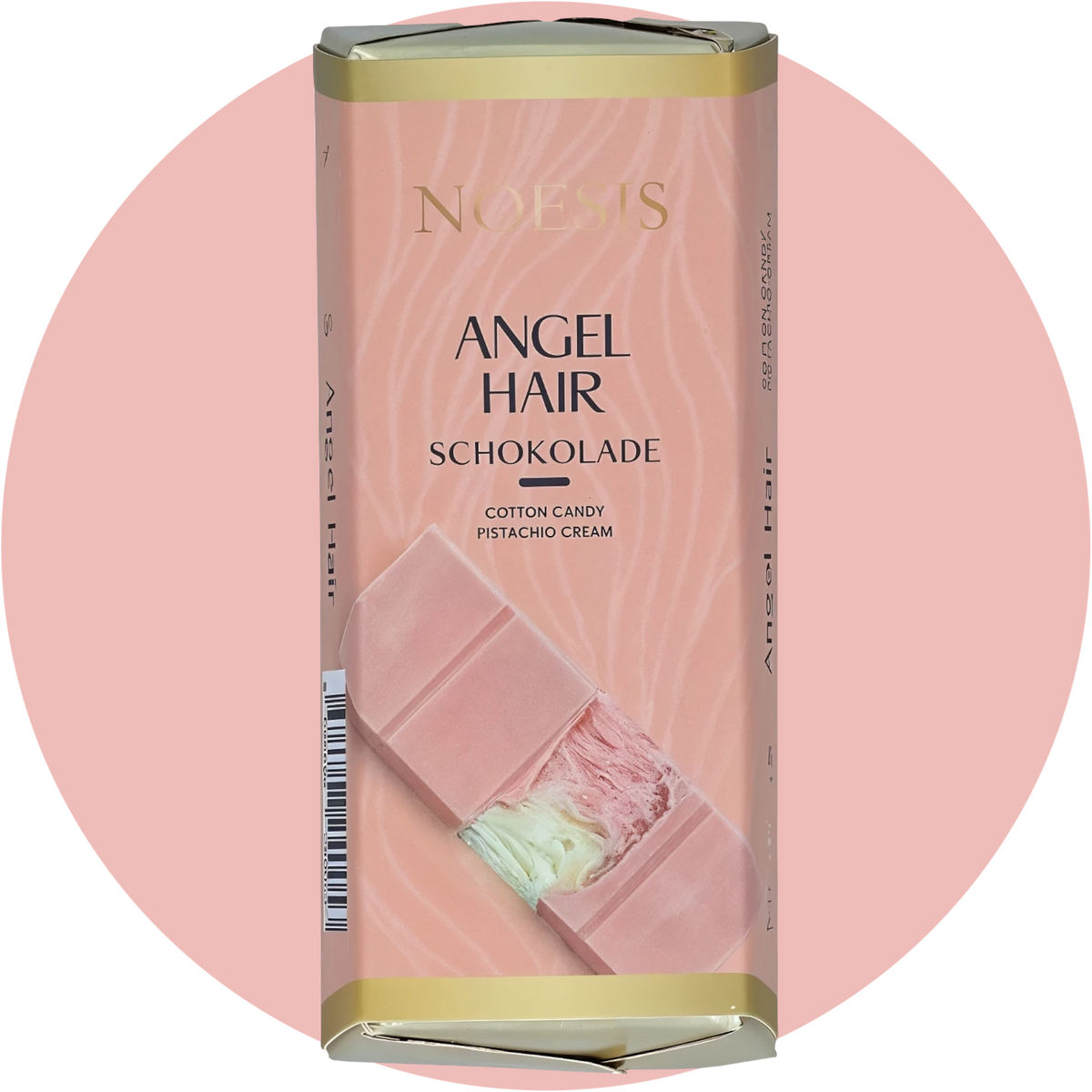 Angel Hair Schokolade – Feine Schokolade mit Pistaziencreme und Zuckerwatte, inspiriert von türkischer Pişmaniye