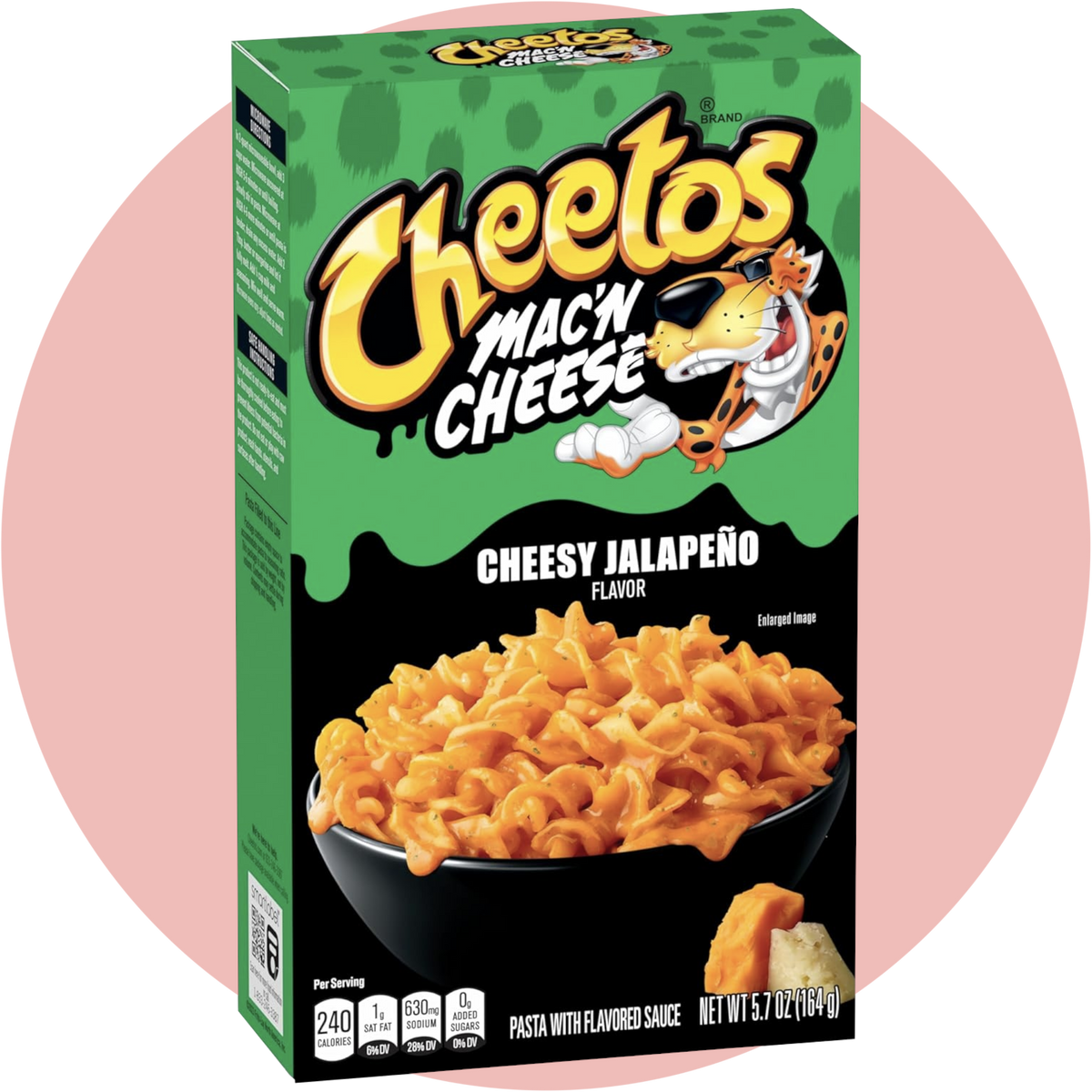 Cheetos Mac 'n Cheese Jalapeno – Würzige Macaroni mit Jalapeño und Käsegeschmack in grüner Verpackung