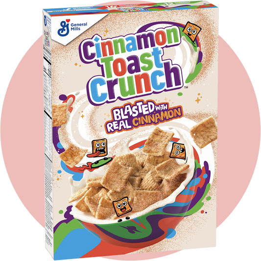 Cinnamon Toast Crunch Frühstücks Cereal mit Zimt Zucker Geschmack