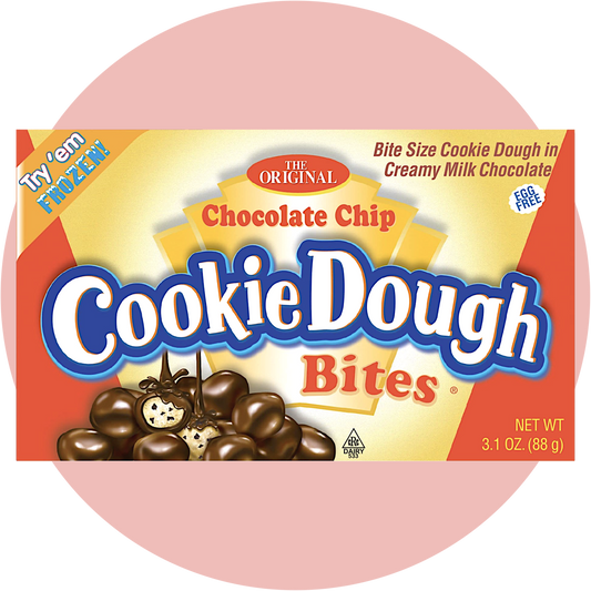 Cookie Dough Chocolate Bites mit Chocolate Chip Keksteig Füllung und Milchschokolade