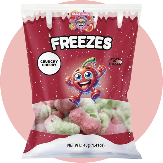 Freeze Dried Gummy Cherries – Gefriergetrocknete Kirschgummis als crunchy freeze dried candy