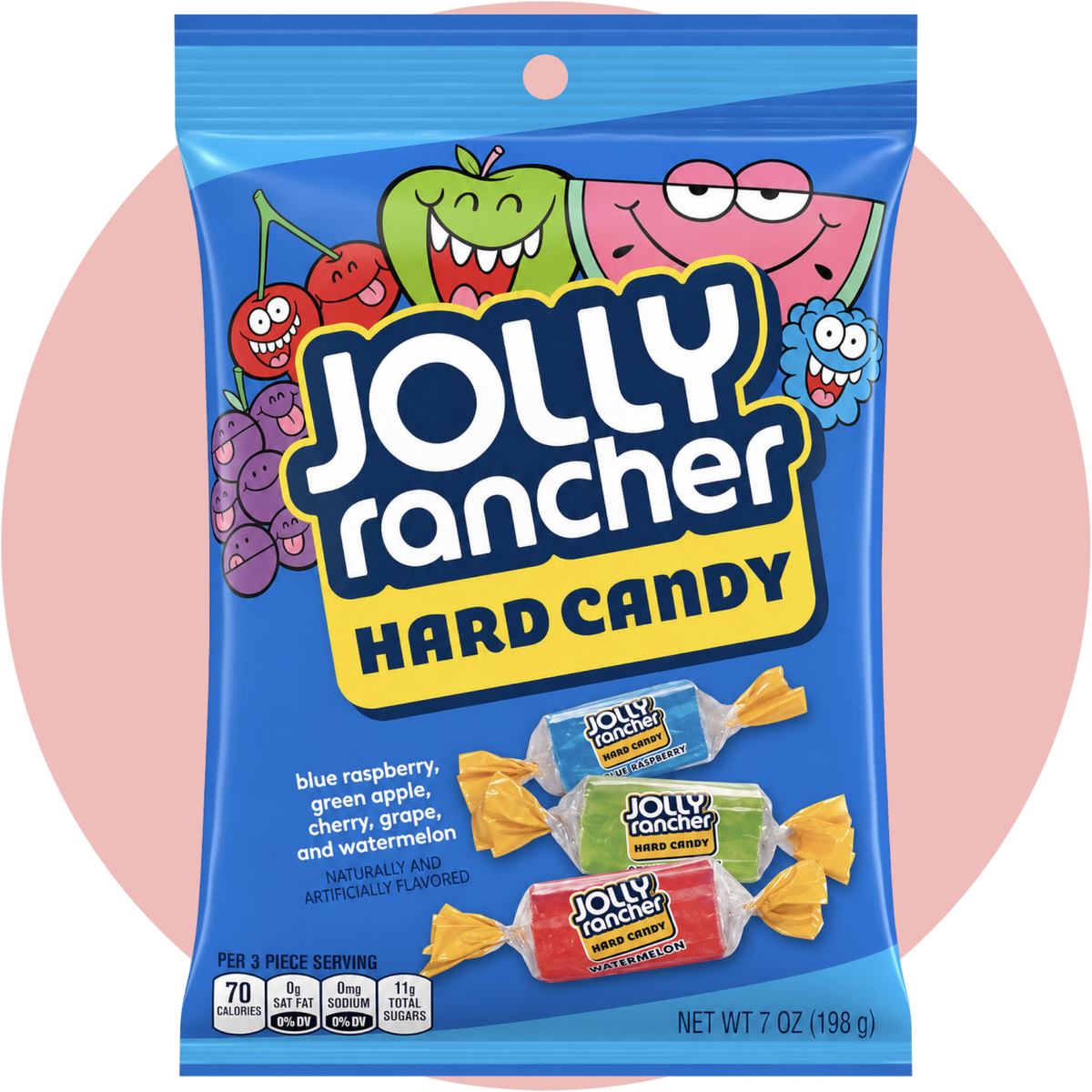 Jolly Rancher Hard Candy Bonbons Blue Raspberry Watermelon Apple