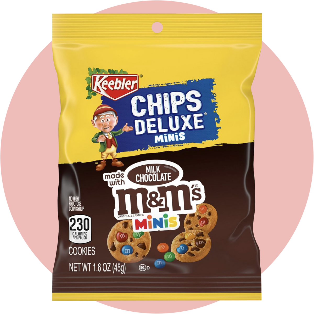 Keebler M&M's Cookies – Weiche Cookies mit bunten M&M's in braun-gelber Verpackung