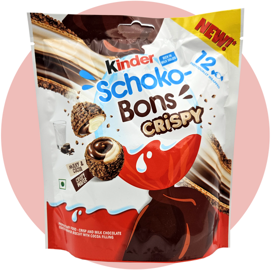 Schoko Bons Crispy – Knusprige Schoko Kugeln mit Milchcreme Füllung