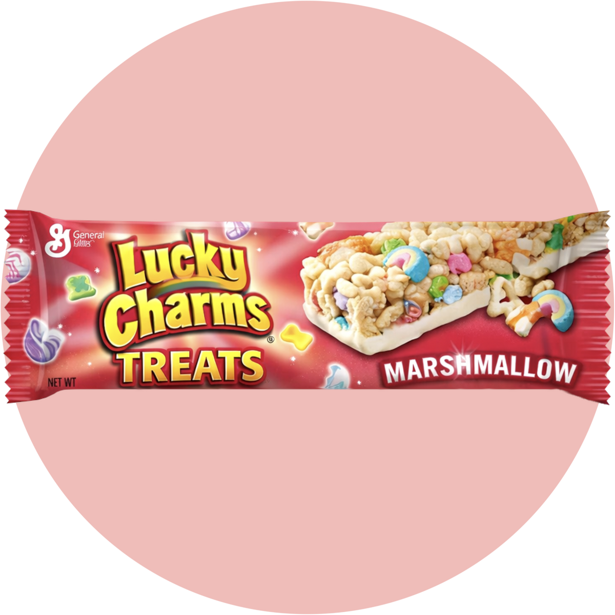 Lucky Charms Riegel Treats Marshmallow mit bunten Marshmallows und knusprigen Cerealien
