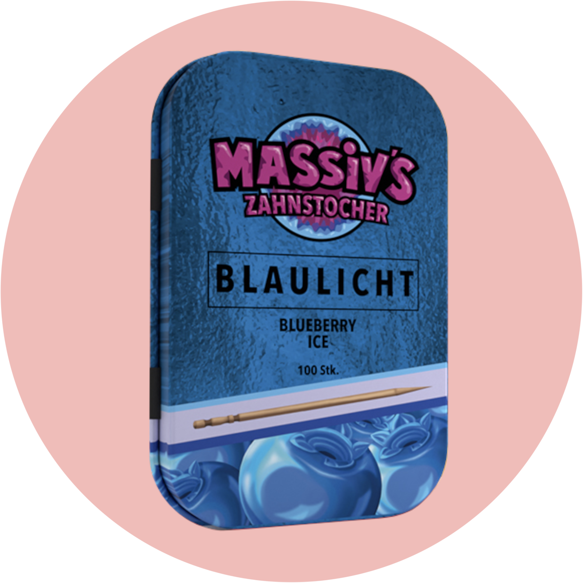 Massiv Zahnstocher Blaubeere