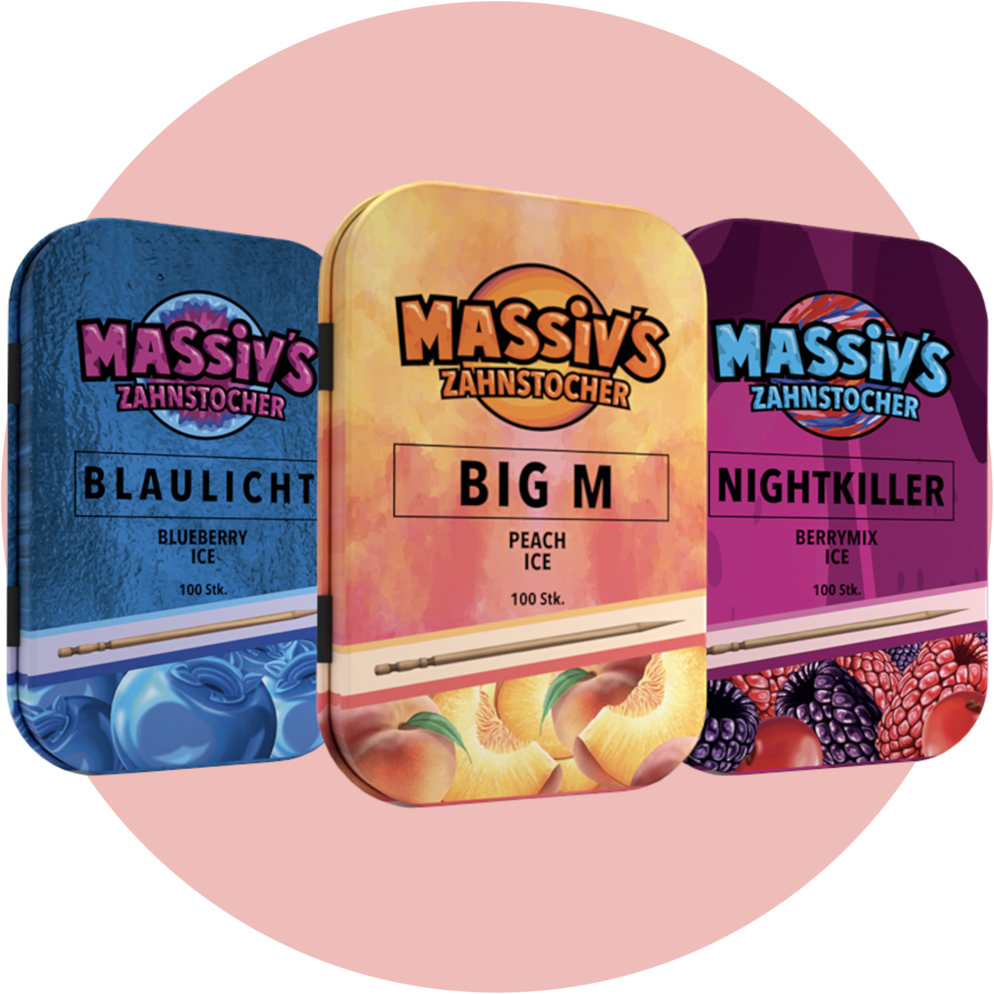 Massiv Zahnstocher Bundle Trio Mix