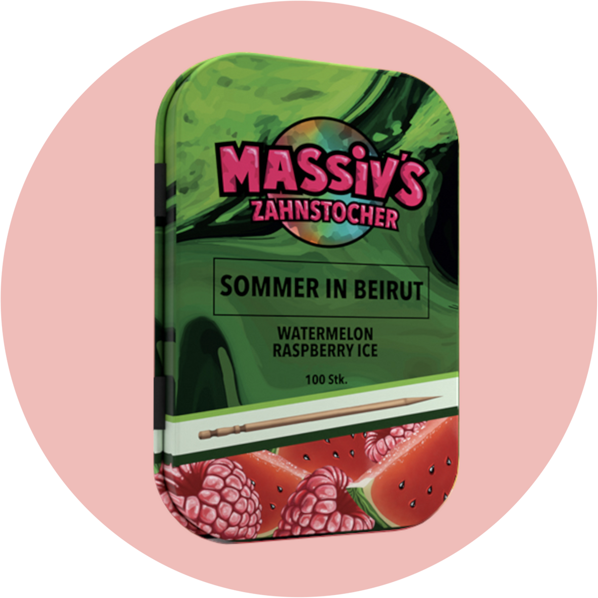 Massiv Zahnstocher Wassermelone