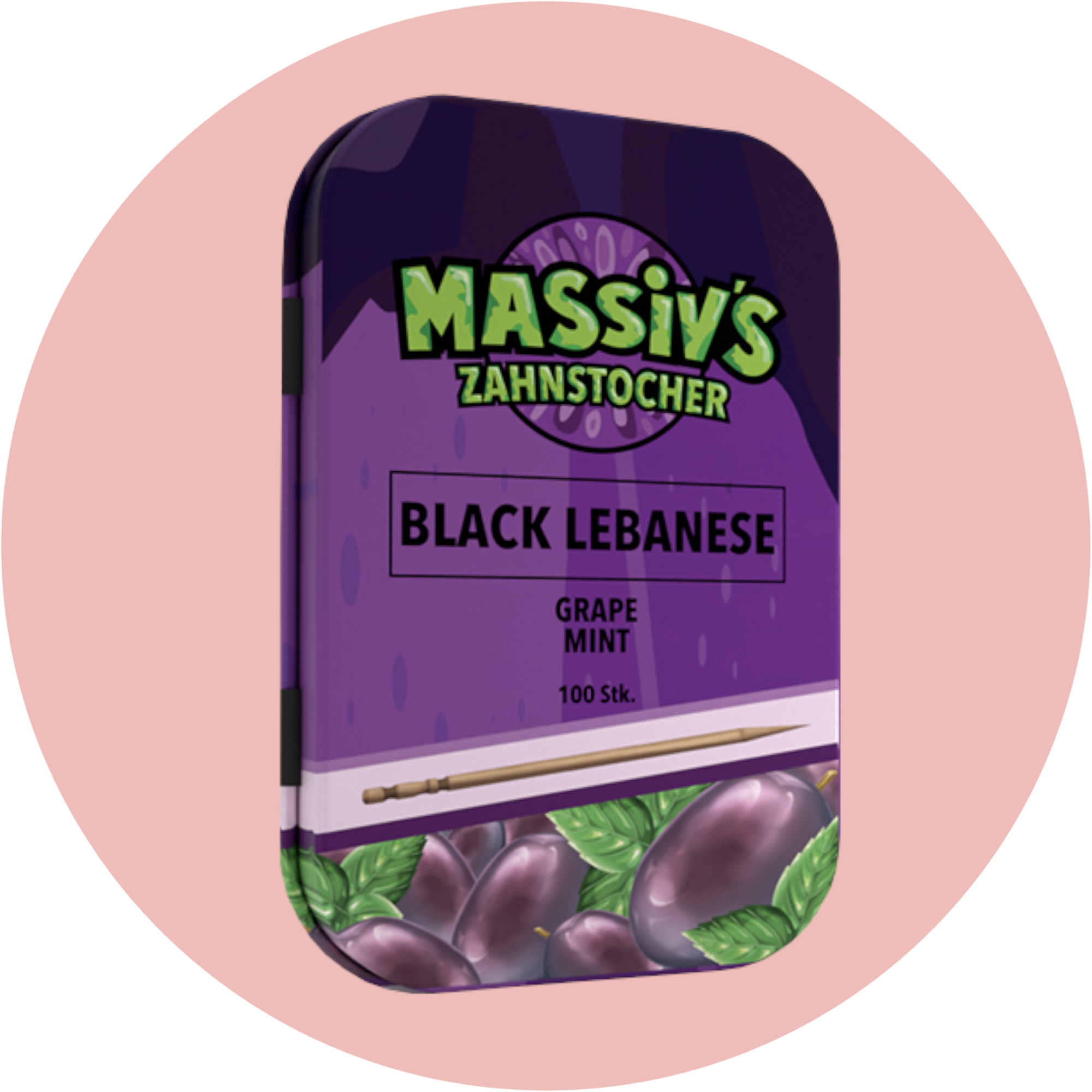 Massiv Zahnstocher Weintraube