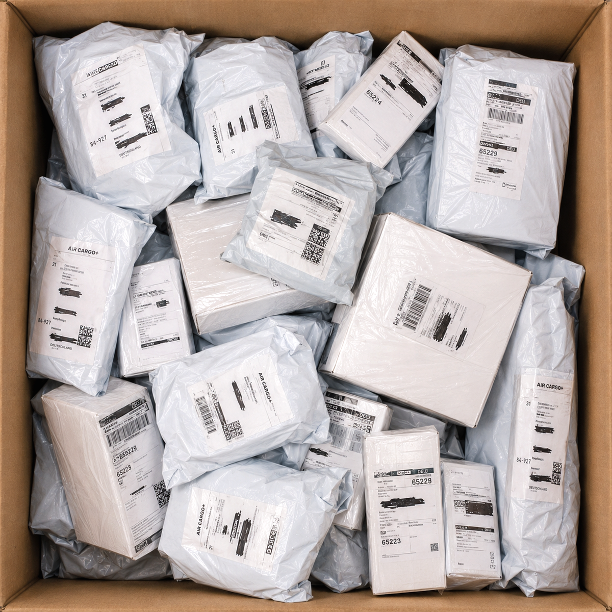 Secret Packs als gemischte Retourenboxen mit geheimen Produkten