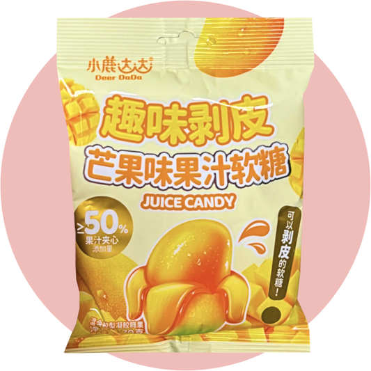 Peel Off Candy Mango – Abziehbare Kaustreifen mit Mangogeschmack in bunter Verpackung aus Asien