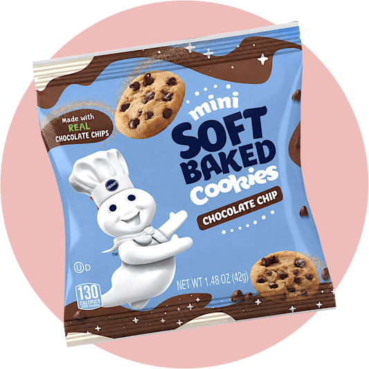 Pillsbury Chocolate Chip Cookies Soft Baked mit Schokostückchen