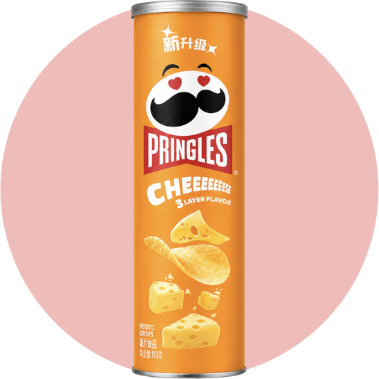 Pringles Cheese 3 Layer Chips mit asiatischem Käse Geschmack
