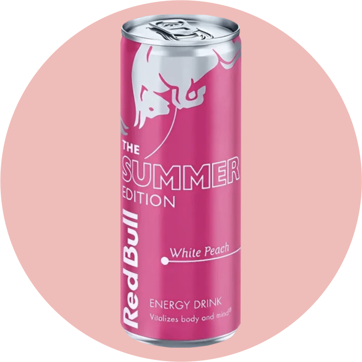 Red Bull White Peach Summer Edition 2025 – Energy Drink mit weißem Pfirsich in pinker Dose