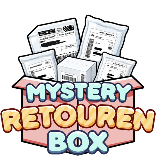 Retouren Pakete Mystery Box mit 5 gemischten Überraschungsprodukten aus Retourenkauf und Secret Packs