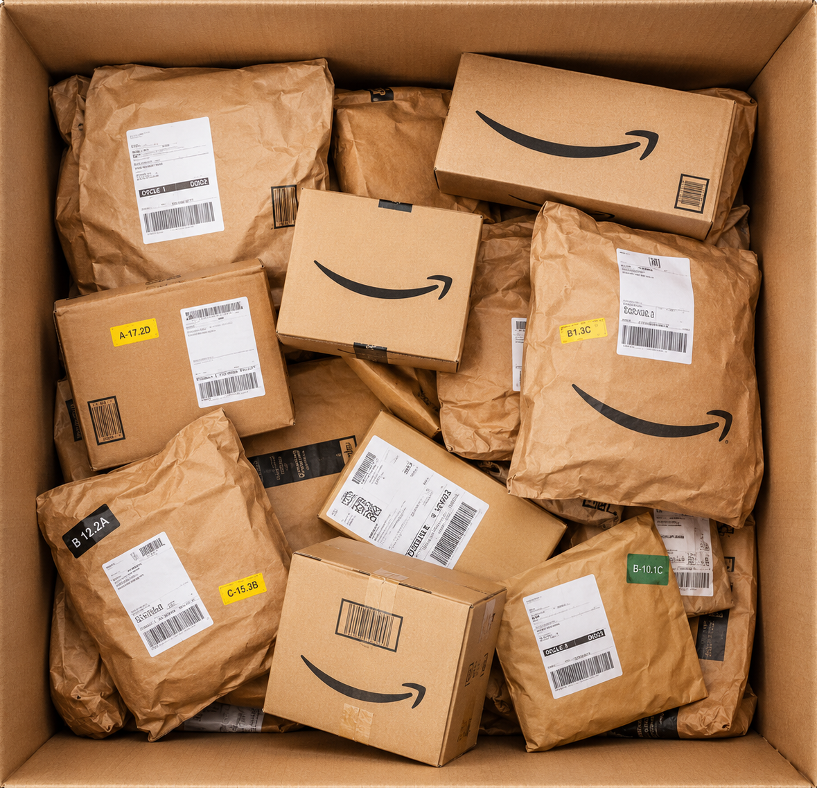 Retourenkauf Amazon Pakete ungeöffnet und unkontrolliert