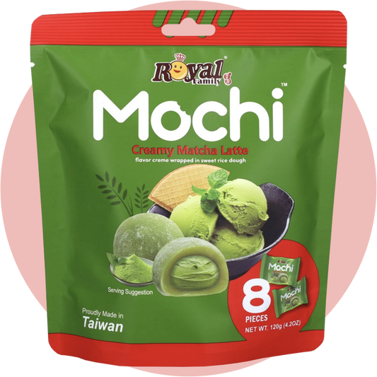 Royal Family Mochi Matcha – Weiche Reisküchlein mit Matcha Grüntee Füllung aus Asien