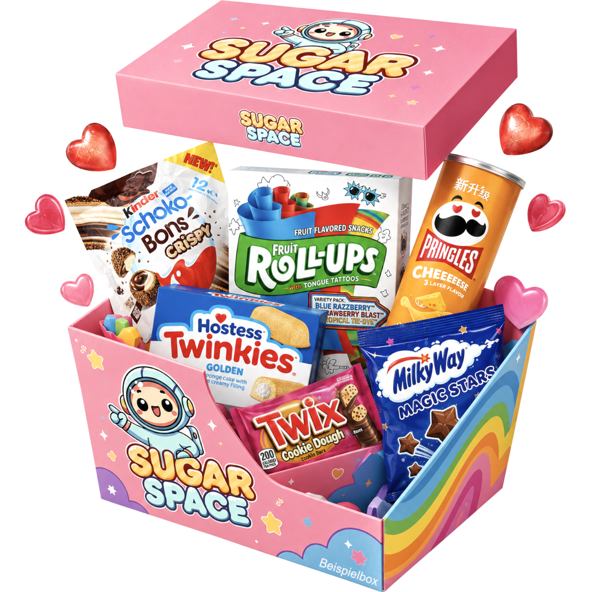 SugarSpace Box XXL mit besonderer Auswahl an Süßigkeiten, Snacks und internationalen Leckereien aus aller Welt