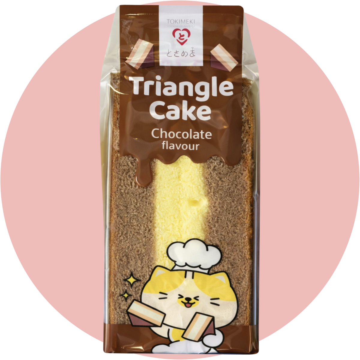 Tokimeki Triangle Cake Choco weicher Kuchen Snack mit Schokoladengeschmack