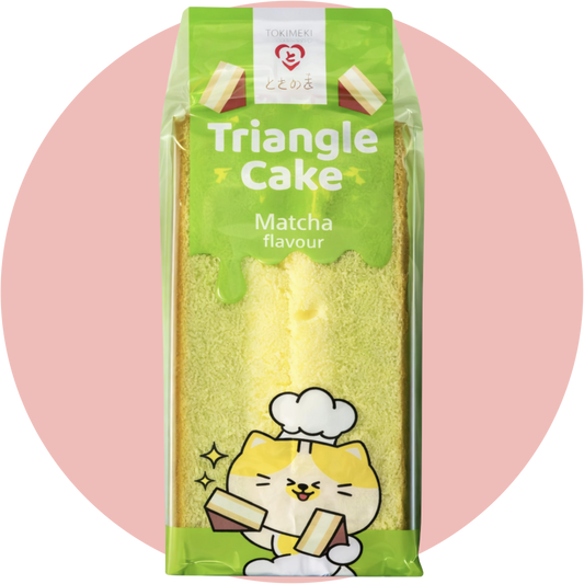Tokimeki Triangle Cake Matcha weicher Kuchen Snack mit grünem Tee Geschmack