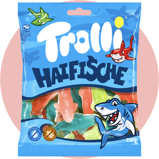 Trolli Haifische Fruchtgummi Gummibärchen in Hai Form