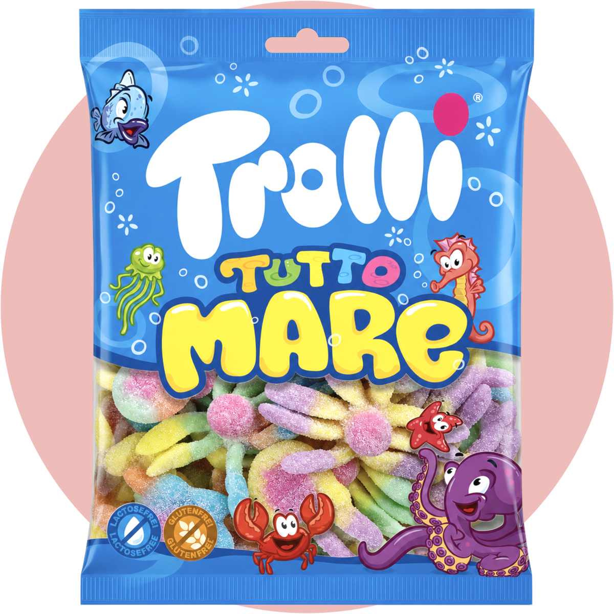 Trolli Tutto Mare Fruchtgummi Mischung in Meerestier Formen