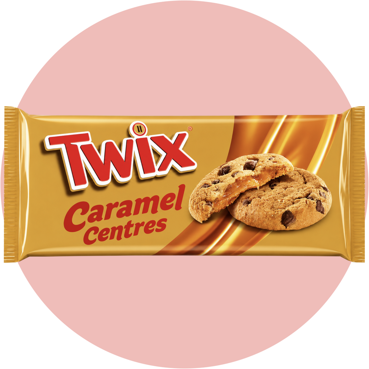 Twix Cookies Caramel Centres Cookies mit Schokostückchen und Karamellfüllung