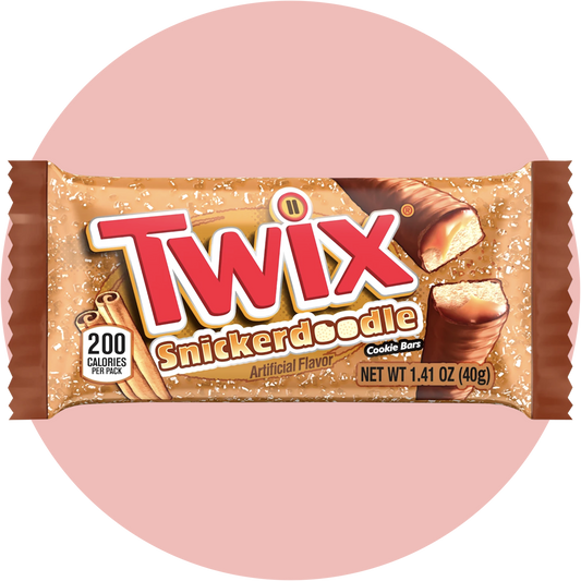 Twix Snickerdoodle Cookie Bar mit Karamell und Zimt Zucker Geschmack