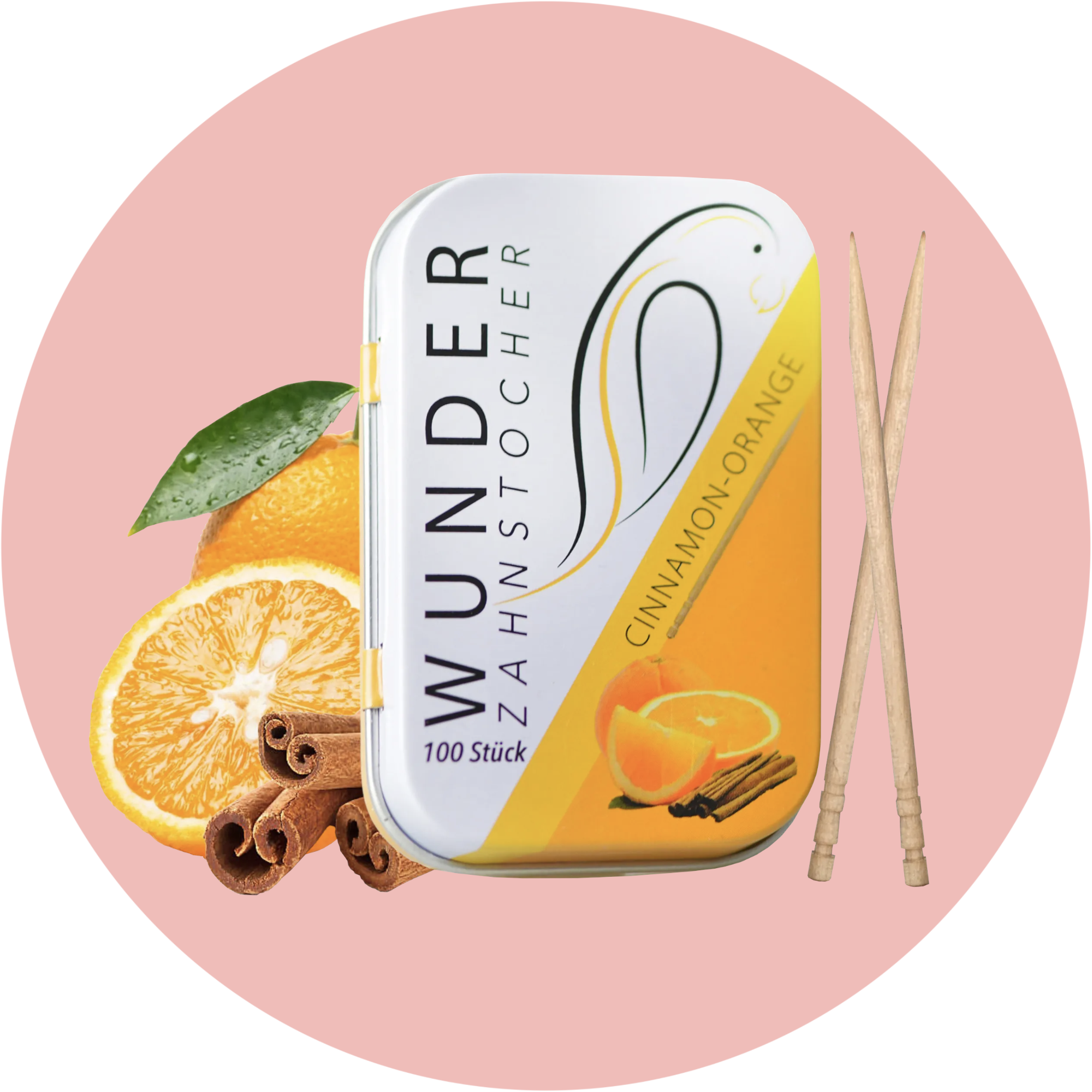 Wunder Zahnstocher Orange