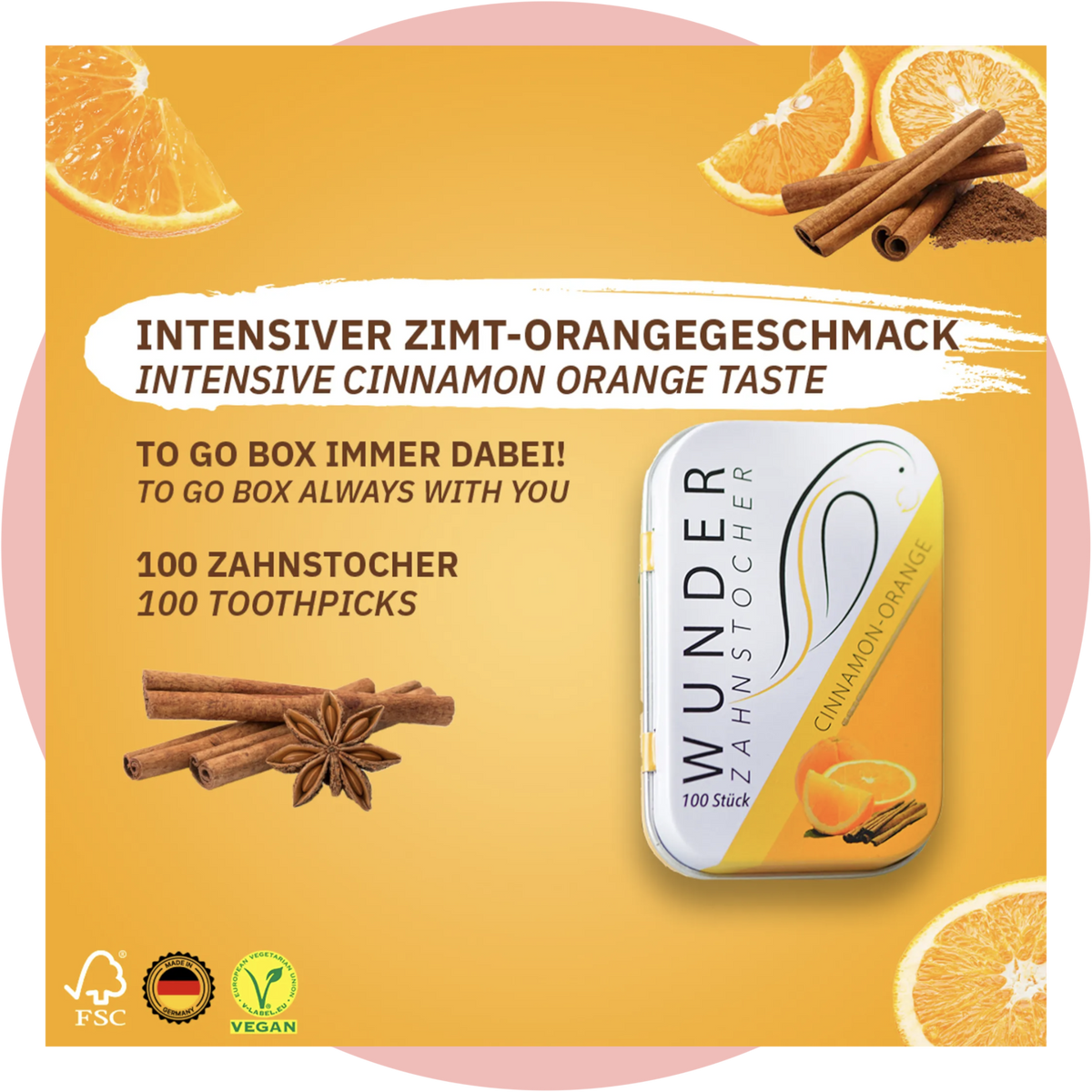 Wunder-Zahnstocher Orange