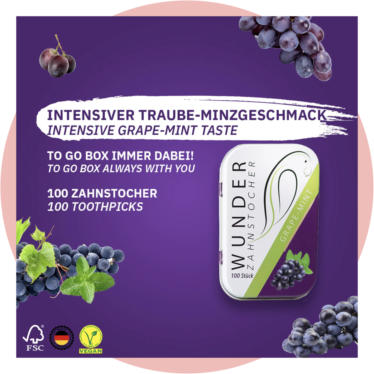 Wunder-Zahnstocher Traube
